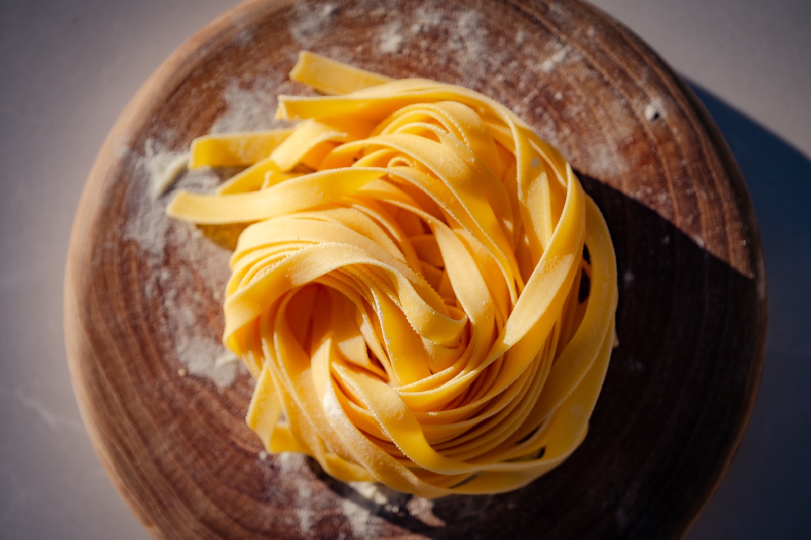 Fresh handmade tagliatelle from Mea Via Mercato